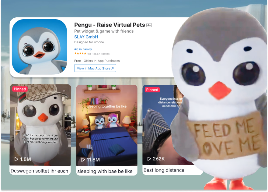 The TikTok Strategies Behind The Pet Penguin App Generating Millions In Revenue