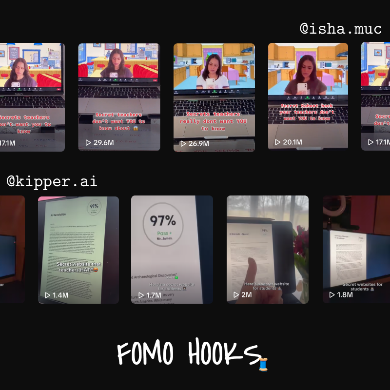 FOMO Hooks Various Videos