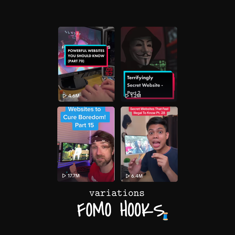 FOMO Hooks variations