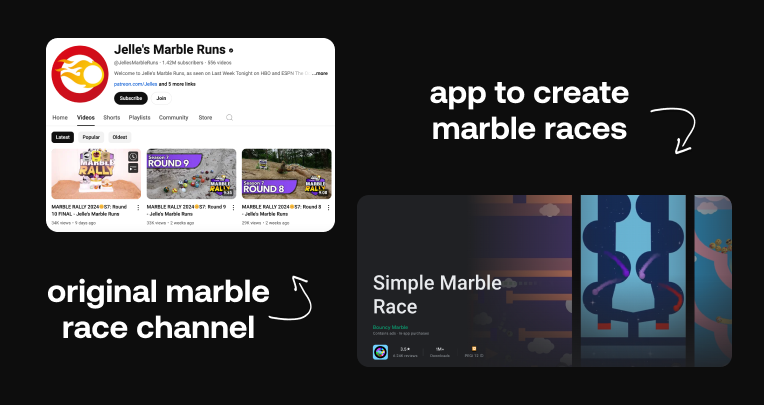 Jammable Marble Races