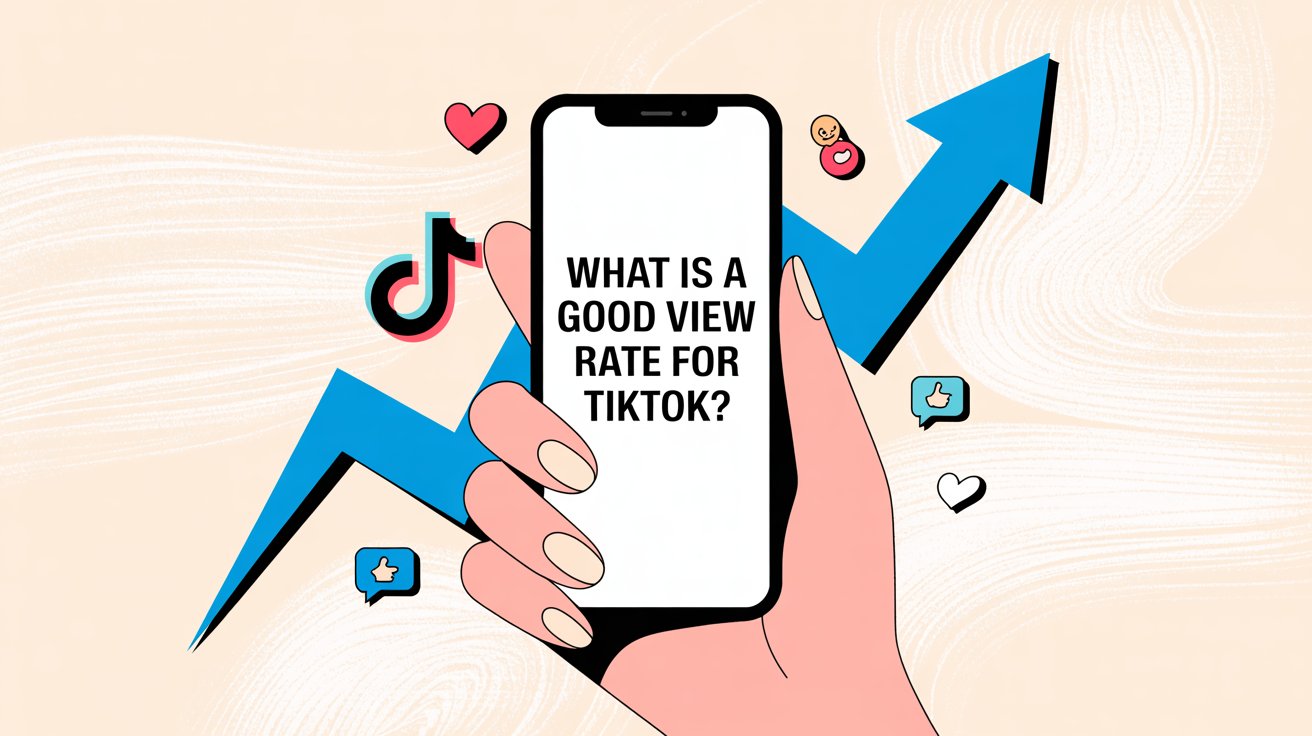 Cover Image for What Is a Good View Rate for TikTok? (2025 Benchmarks)