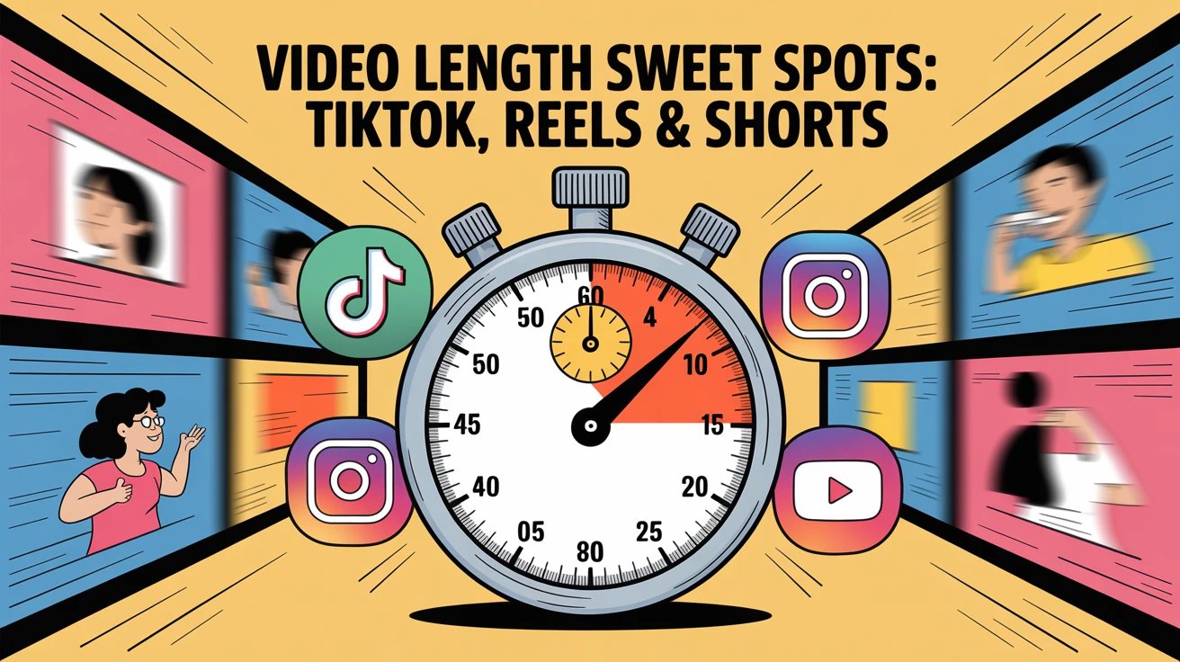 Video Length Sweet Spots: TikTok, Reels & Shorts (2025)